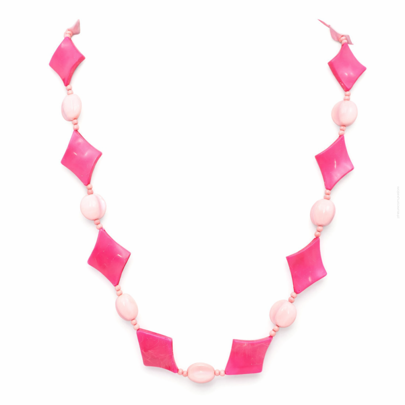 NASZYJNIK PLASTIKOWY RÓŻOWY PIK 0642-41