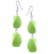 KOMPLET BIŻUTERII ZIOLENY KORALE + KOLCZYKI                                                          0611-1001 - 2