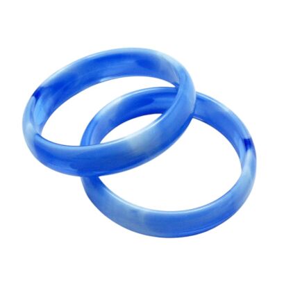 BRANSOLETKI PLASTIKOWE NIEBIESKIE 2 SZTUKI                                                                    (5536-1 SAM)