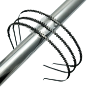 OPASKI METALOWE CZARNE CIENKIE 6 SZTUK (2586 SAM) - 2