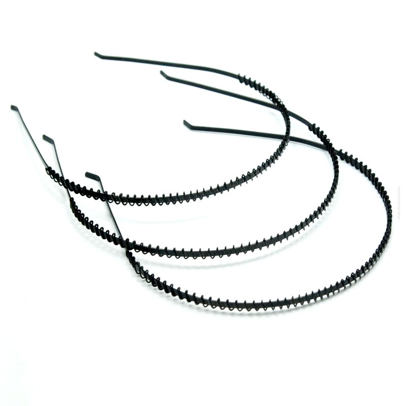 OPASKI METALOWE CZARNE CIENKIE 6 SZTUK (2586 SAM)