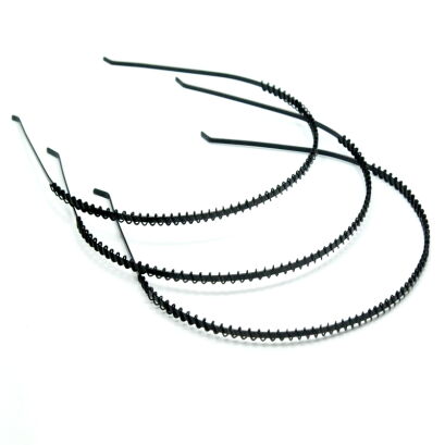 OPASKI METALOWE CZARNE CIENKIE 6 SZTUK (2586 SAM)