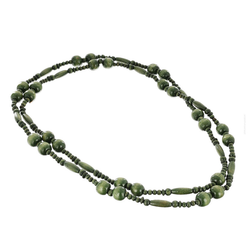 KORALE DŁUGIE DREWNIANE- OBWÓD 180 CM                                                     (0611-1036)