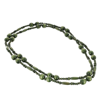 KORALE DŁUGIE DREWNIANE- OBWÓD 180 CM                                                     (0611-1036)