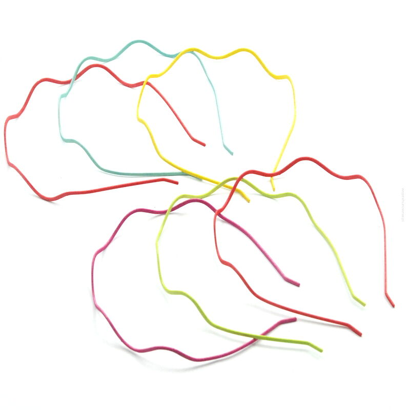 OPASKI METALOWE KOLOROWE CIENKIE 6 SZTUK                                                              (8114 SAM)