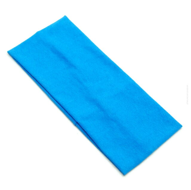 OPASKA NA GŁOWĘ ELASTYCZNA SZEROKA  NIEBIESKA 9 cm (01747222 SA)