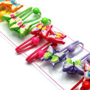 GUMKI DO WŁOSÓW DZIECIĘCE MOTYLKI WIELOKOLOROWE 12 SZTUK                                                  (0210-15 SA) - 2