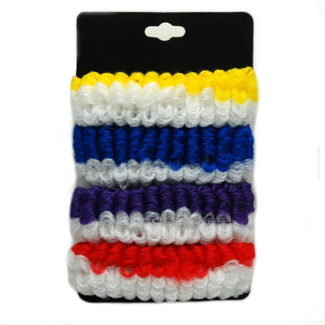 GUMKI DO WŁOSÓW GRUBE FROTKI MIX KOLOR (4 SZTUKI) 0014-14