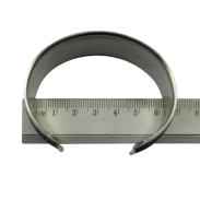 BRANSOLETKA METALOWA SZEROKA CZERWONA                                                                      0612-3 AS - 4