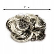 GUMKA Z WŁOSAMI SYNTETYCZNYMI BLOND Z CIEMNYMI PASEMKAMI 13CM                                      (0197-5 SAH) - 2