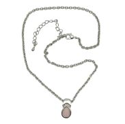 NASZYJNIK / WISIOREK NA ŁAŃCUSZKU Z ZAWIESZKĄ Z CYRKONIAMI                                           0611-1319-3 A/S - 2