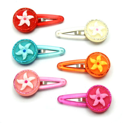 PYKI / SPINKI DO WŁOSÓW DZIECIĘCE Z OZDOBAMI 12 SZTUK (0004-62)