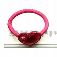 GUMKI DO WŁOSÓW DZIECIĘCE Z SERDUSZKAMI 12 SZTUK (0712 SA) - 3