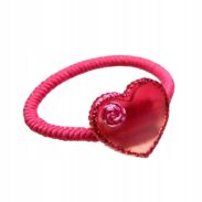 GUMKI DO WŁOSÓW DZIECIĘCE Z SERDUSZKAMI 12 SZTUK (0712 SA) - 2