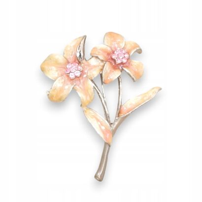 BROSZKA OZDOBNA Z AGRAFKĄ – W KSZTAŁCIE KWIATKA                              (6106-5SA)