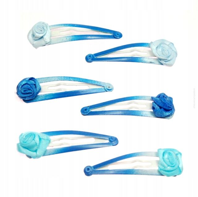 PYKI /SPINKI DO WŁOSÓW Z KWIATKAMI (12 SZTUK)                                                                     (0227-247)