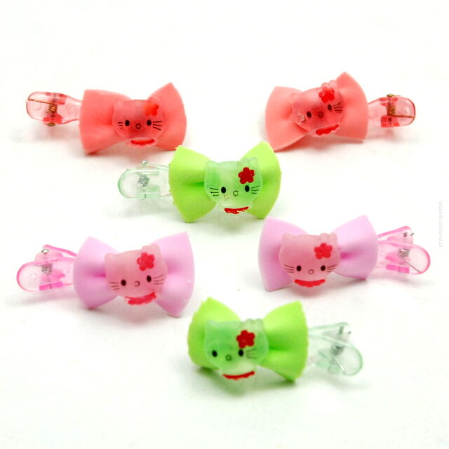 SPINKI DO WŁOSÓW DZIECIĘCE KOTKI 6 SZTUK (0227-42)