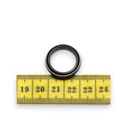 PIERŚCIONKI BIAŁO-CZARNE W PASKI – PLASTIKOWE 5 SZTUK             0608-17 - 3