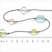 NASZYJNIK WIELOWARSTWOWY 3 -RZĘDOWY KOLOROWY 0611-16 - 2