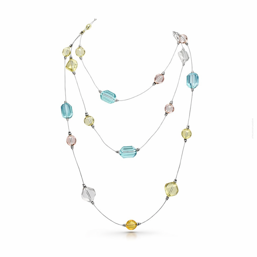 NASZYJNIK WIELOWARSTWOWY 3 -RZĘDOWY KOLOROWY 0611-16