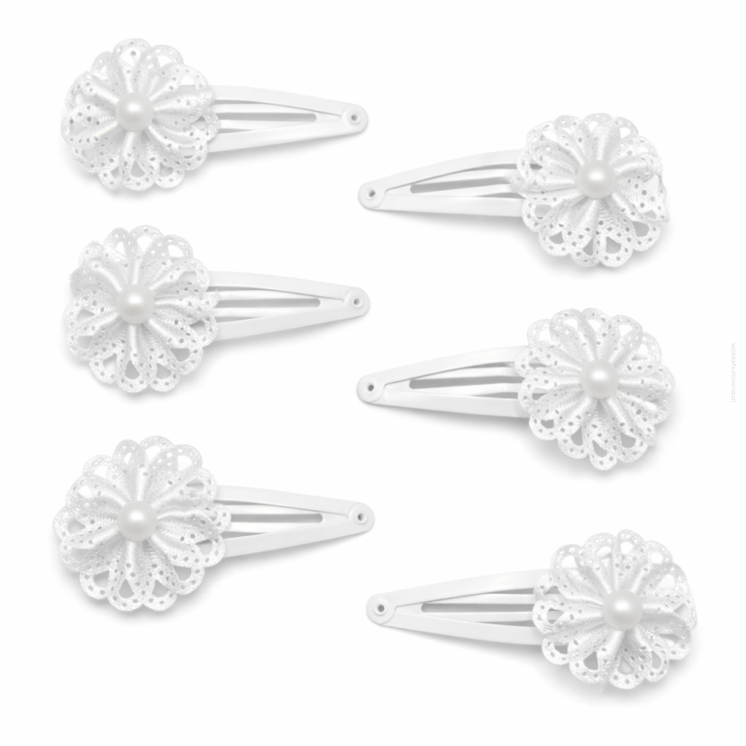 SPINKI / PYKI DO WŁOSÓW KOMUNIJNE 6 SZTUK (0185-5 p SAH)