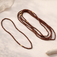 KORALIKI DREWNIANE BRĄZOWE ROZPINANE (5 SZTUK) 0738-3 - 2