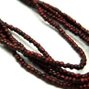 KORALIKI DREWNIANE BRĄZOWE ROZPINANE (5 SZTUK) 0738-3 - 5