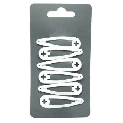 PYKI / SPINKI DO WŁOSÓW BIAŁE 6 SZTUK                                                                                                    (P50/W/6 S)