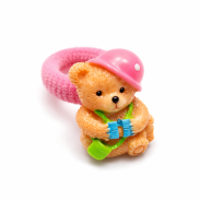 GUMKI DO WŁOSÓW DZIECIĘCE MISIE MIX KOLORÓW (12 SZT) 0242-43 - 3