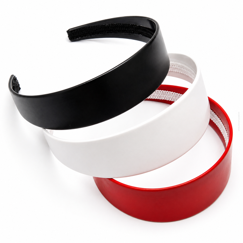 OPASKI DO WŁOSÓW SZEROKIE KOLOROWE 3 SZTUKI (OPSZ-42 SAH)