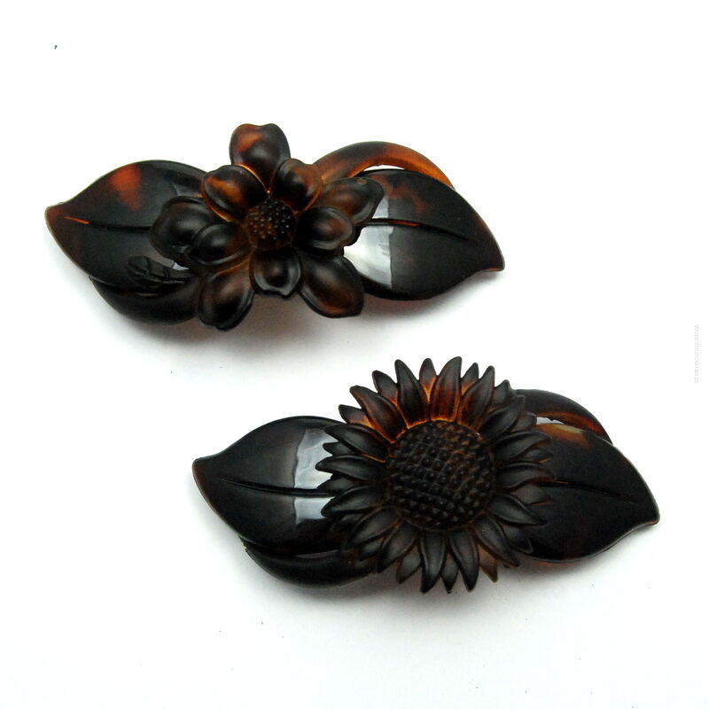 KLAMRY /AUTOMATY DO WŁOSÓW KWIATY 2 SZTUKI                                                                        (KLD-103A SH)