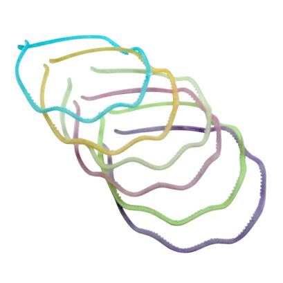 OPASKI DO WŁOSÓW CIENKIE KOLOROWE 12 SZTUK                                                                                              (3812 SA)