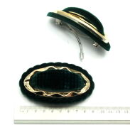 KLAMRY / AUTOMATY DO WŁOSÓW WELUROWE 2 SZTUKI                                                                           (9998-1 SAH) - 2