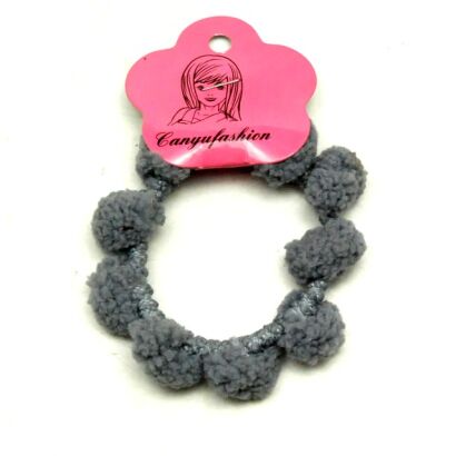 GUMKI DO WŁOSÓW "KULKI" SZARE 10 SZTUK 0972 SA