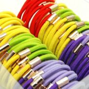 GUMKI DO WŁOSÓW DWUKOLOROWE (60 SZT) 1511-016/6 - 2