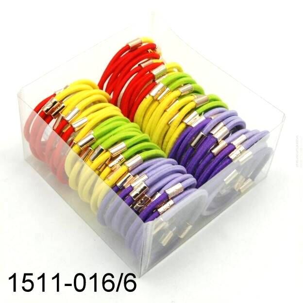 GUMKI DO WŁOSÓW DWUKOLOROWE (60 SZT) 1511-016/6