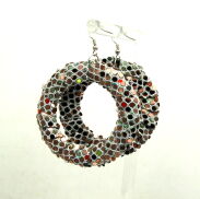 KOLCZYKI KOŁA Z CEKINAMI                                                              0605-531                                        - 2