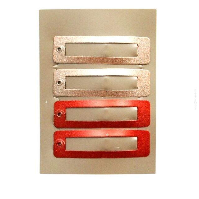 PYKI / SPINKI DO WŁOSÓW METALOWE BEZ OZDÓB 4 SZTUKI (6630 S)