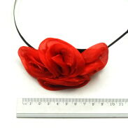 OPASKA OZDOBNA CZERWONY KWIATEK                                                   (0049-10 SA) - 3