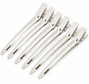 KLIPSY FRYZJERSKIE METALOWE 8.5 CM 12 SZTUK (13539) - 3