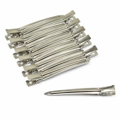 KLIPSY FRYZJERSKIE METALOWE 9 CM 12 SZTUK (13539/12)