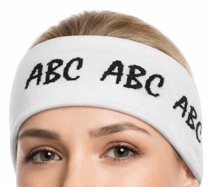 OPASKI ELASTYCZNE BIAŁE Z CYFERKAMI i LITERKAMI 4 SZTUKI                                                        (0193-10 SAM)