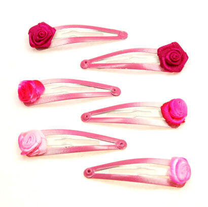 PYKI /SPINKI DO WŁOSÓW DZIECIĘCE Z KWIATKAMI (12 SZTUK)                                                  0227-551