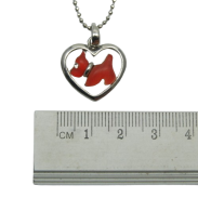 NASZYJNIK / WISIOREK NA ŁAŃCUSZKU Z SERDUSZKIEM                                           0611-4876 A/S - 3