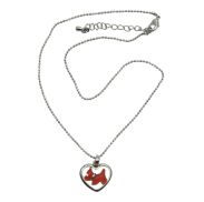 NASZYJNIK / WISIOREK NA ŁAŃCUSZKU Z SERDUSZKIEM                                           0611-4876 A/S - 2