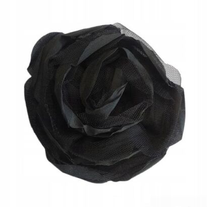 BROSZKA / SPINKA DO WŁOSÓW KWIAT CZARNY                          (0615-740 SA)