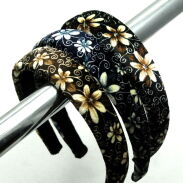 OPASKI DO WŁOSÓW WELUROWE OZDOBNE 6 SZTUK                                                                     (0214-35 SA) - 2