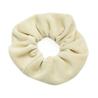 GUMKA DO WŁOSÓW WELUR SCRUNCHIE JASNY BEŻ PRODUKT POLSKI !         0103-JB