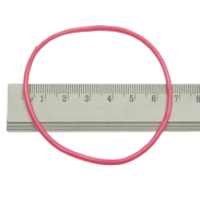 BRANSOLETKI GUMOWE CIENKIE RÓŻOWE 20 SZTUK                                       (2852-2 SAM) - 2