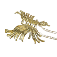 KLAMRA DO WŁOSÓW OZDOBNA Z CYRKONIAMI I WISZĄCYMI PEREŁKAMI                           0739 - 3